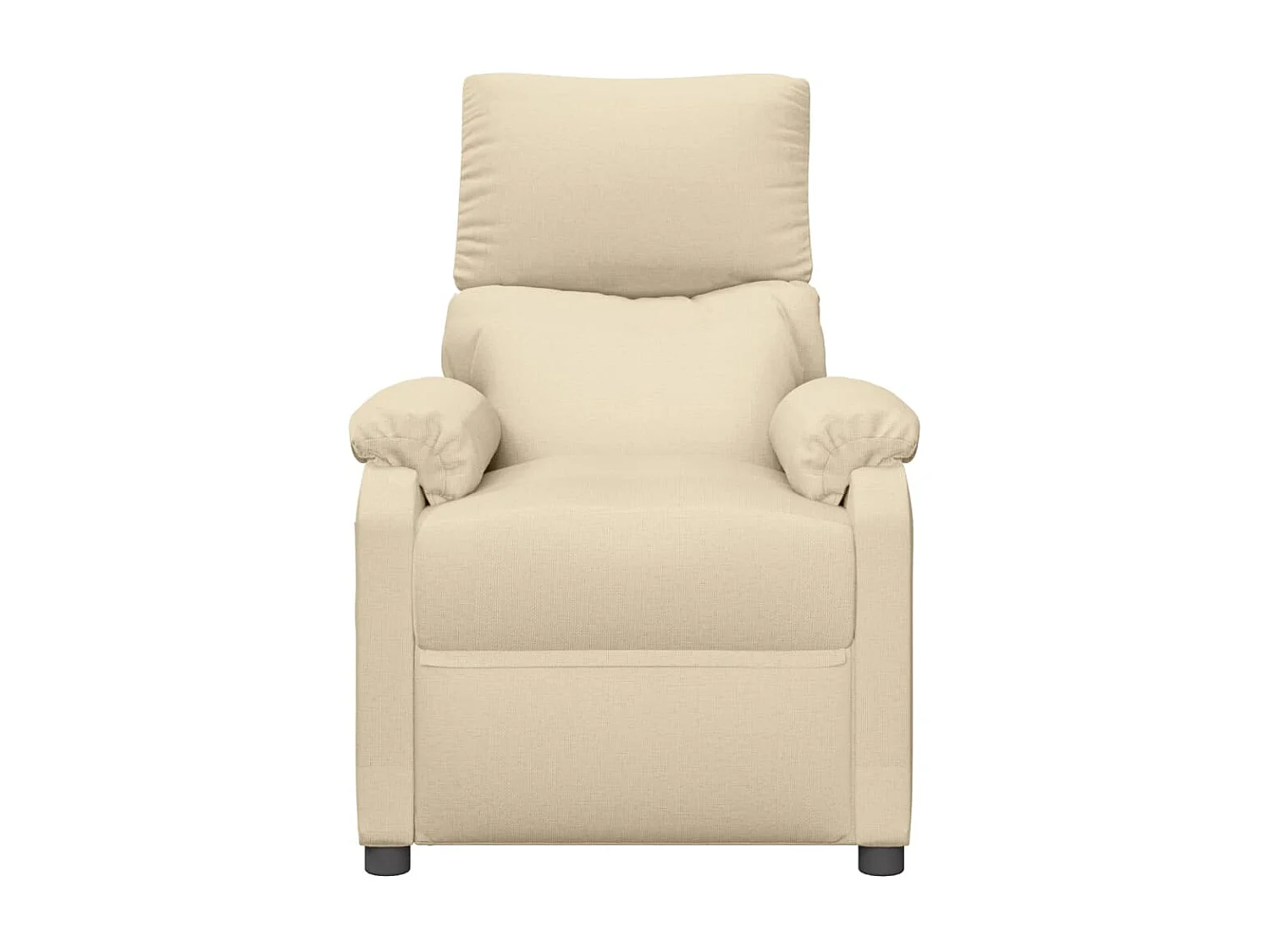 Massagestuhl, cremefarbener Stoff