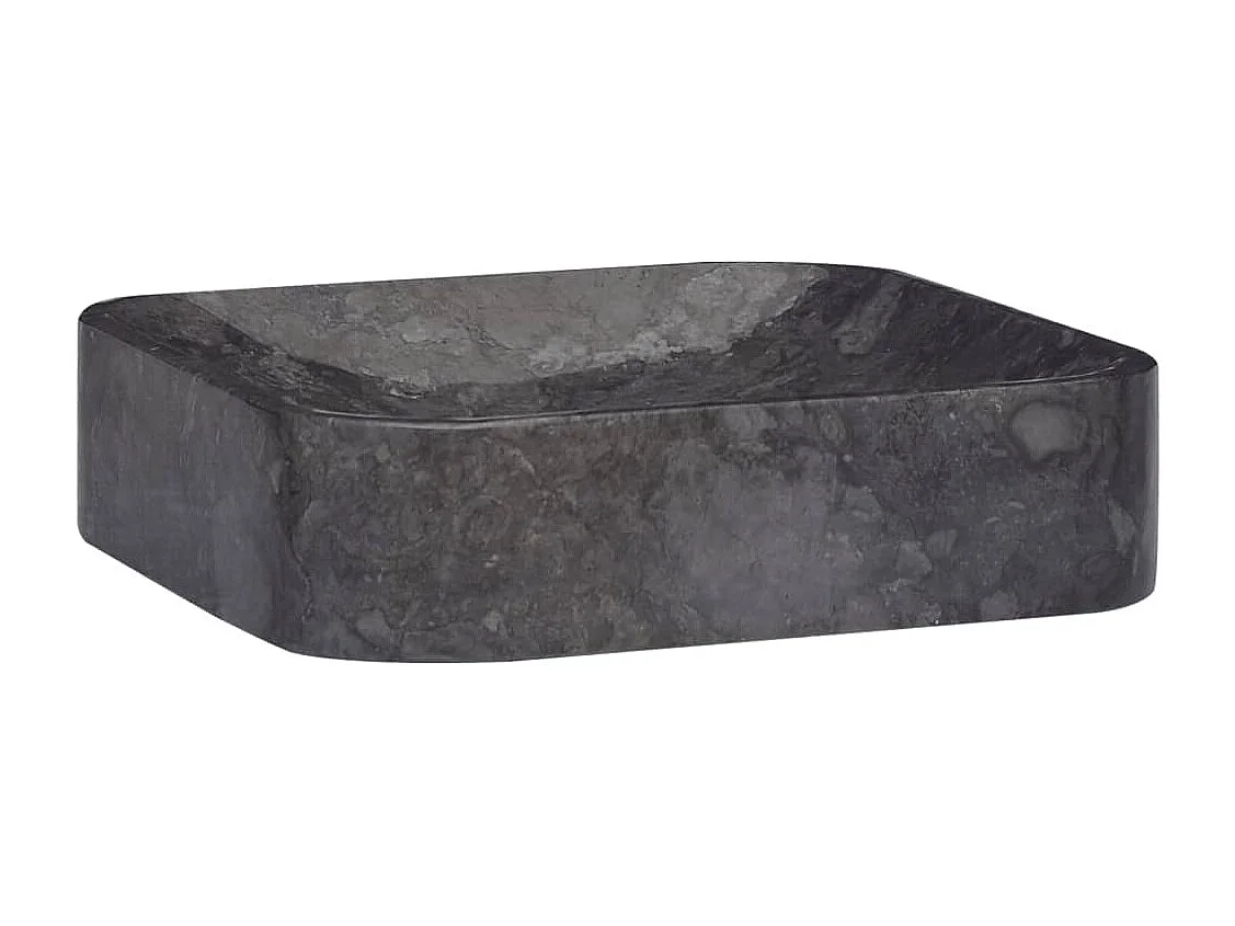 Lavabo Nero 40x40x10 cm Marmo