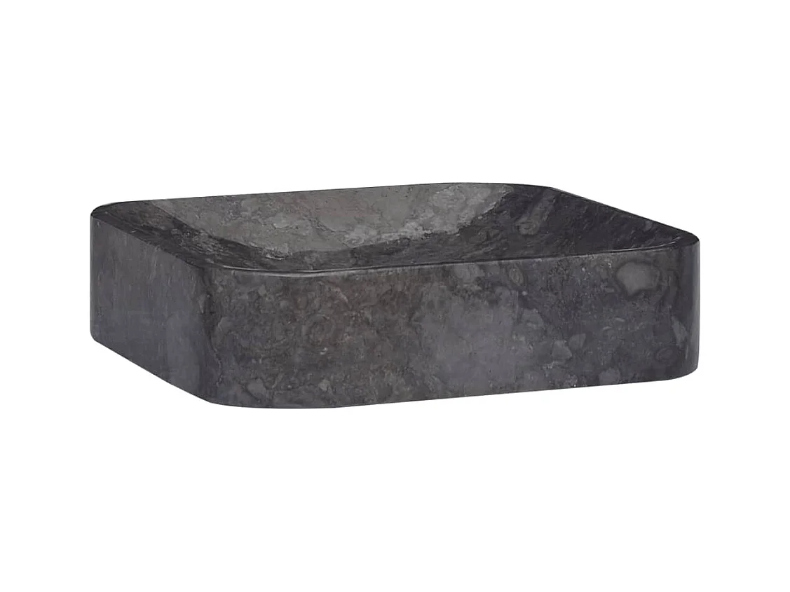 Lavabo Noir 40x40x10 cm Marbre