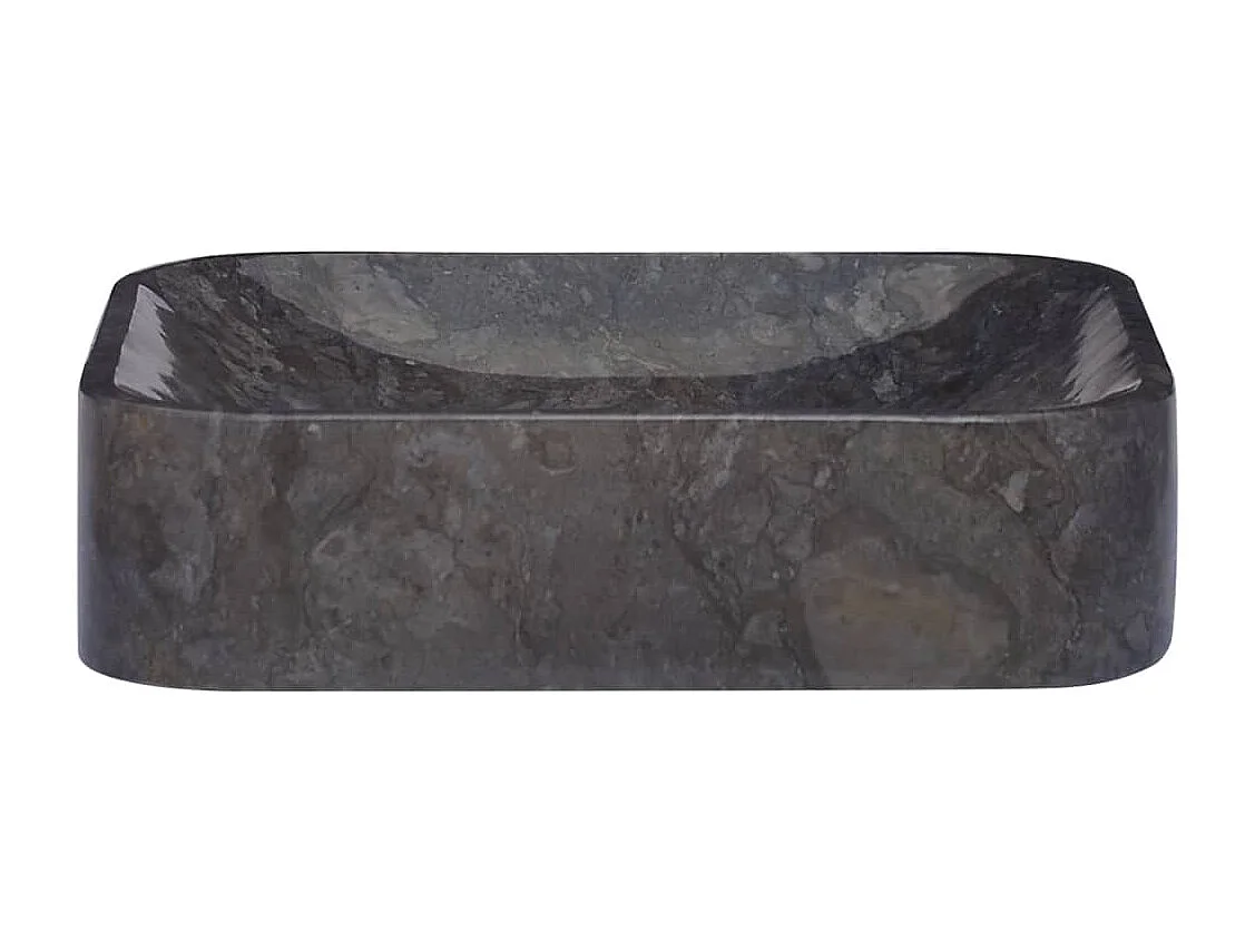 Lavabo Noir 40x40x10 cm Marbre