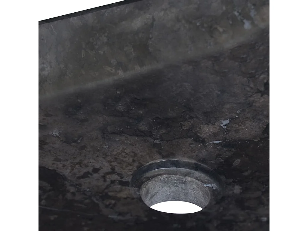 Lavabo Nero 50x35x10 cm Marmo