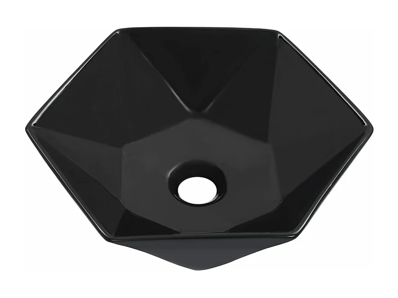 Lavabo 41x36,5x12 cm Céramique Noir