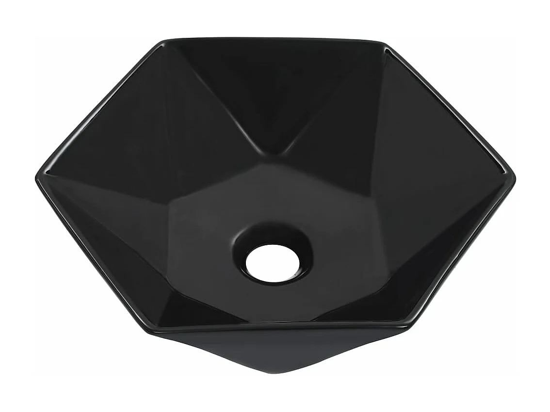 Lavabo 41x36,5x12 cm Céramique Noir