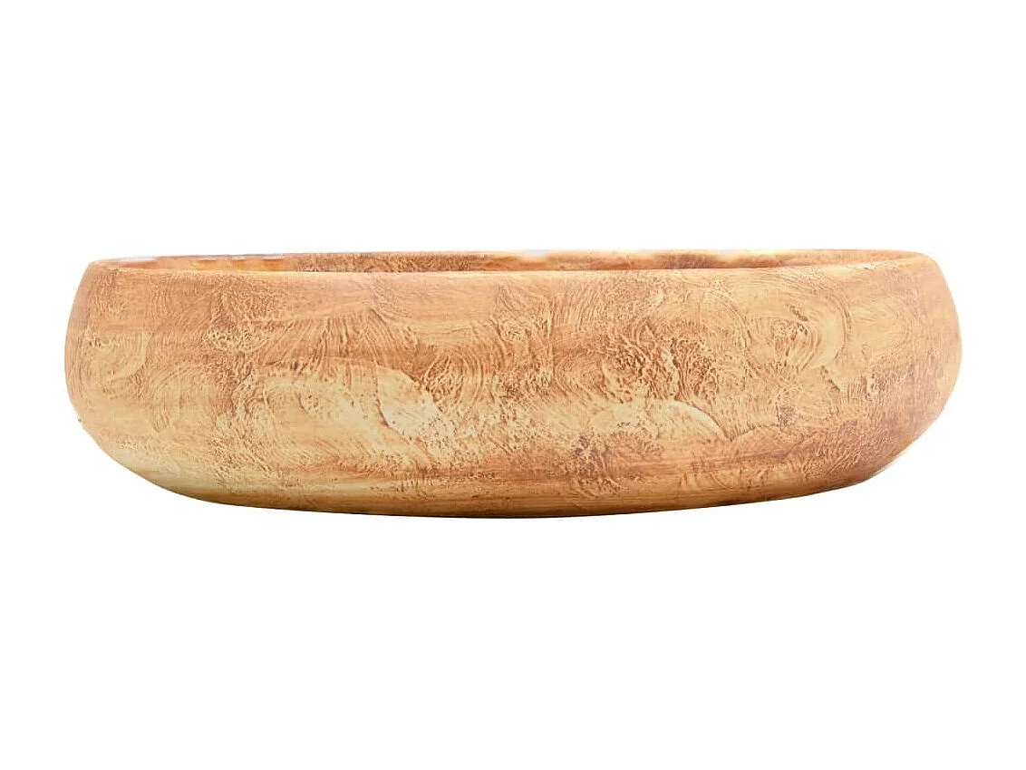 Vasque à poser marron ovale 59x40x15 cm céramique