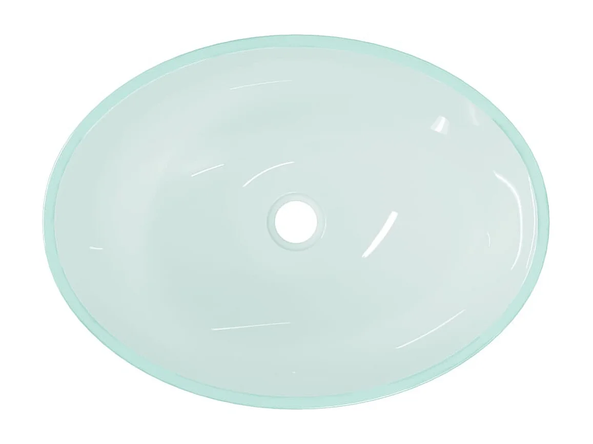 Lavabo in Vetro 50x37x14 cm Satinato