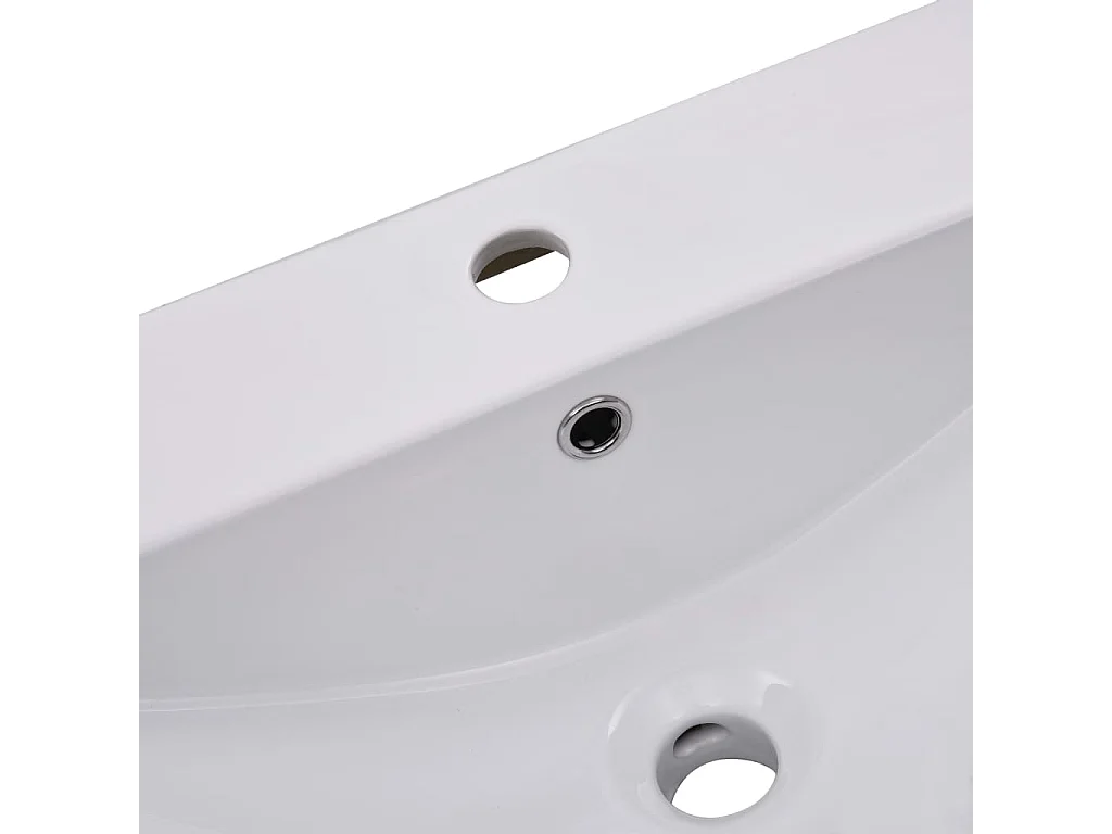 Fregadero encastrable 101 x 39,5 x 18,5 cm Cerámica Blanco