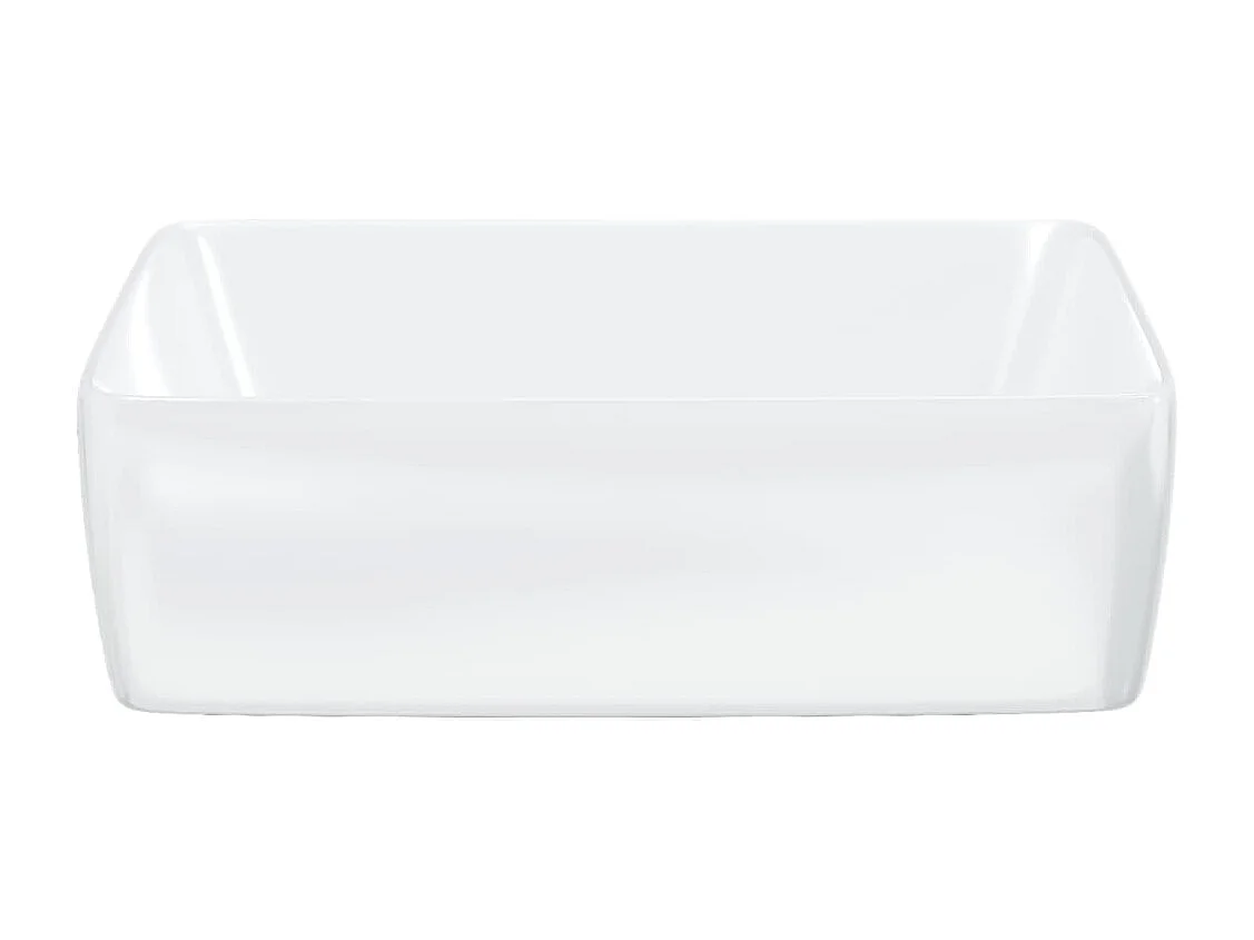 Fregadero blanco 48x37x13 cm rectangular cerámico