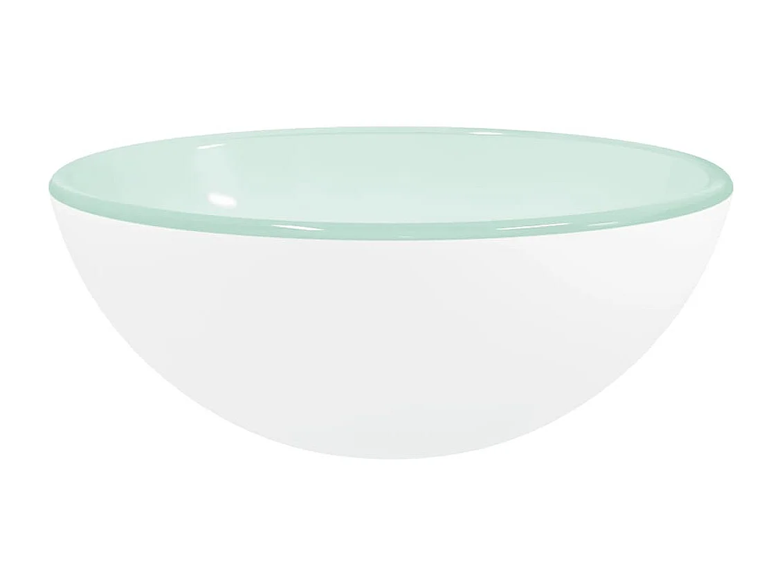 Lavatório de vidro temperado 30x12 cm branco