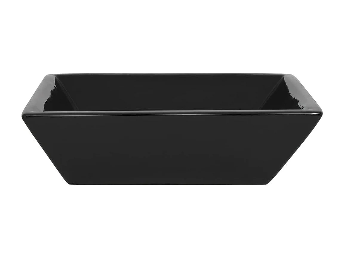 Lavabo Céramique carré Noir 41,5 x 41,5 x 12 cm
