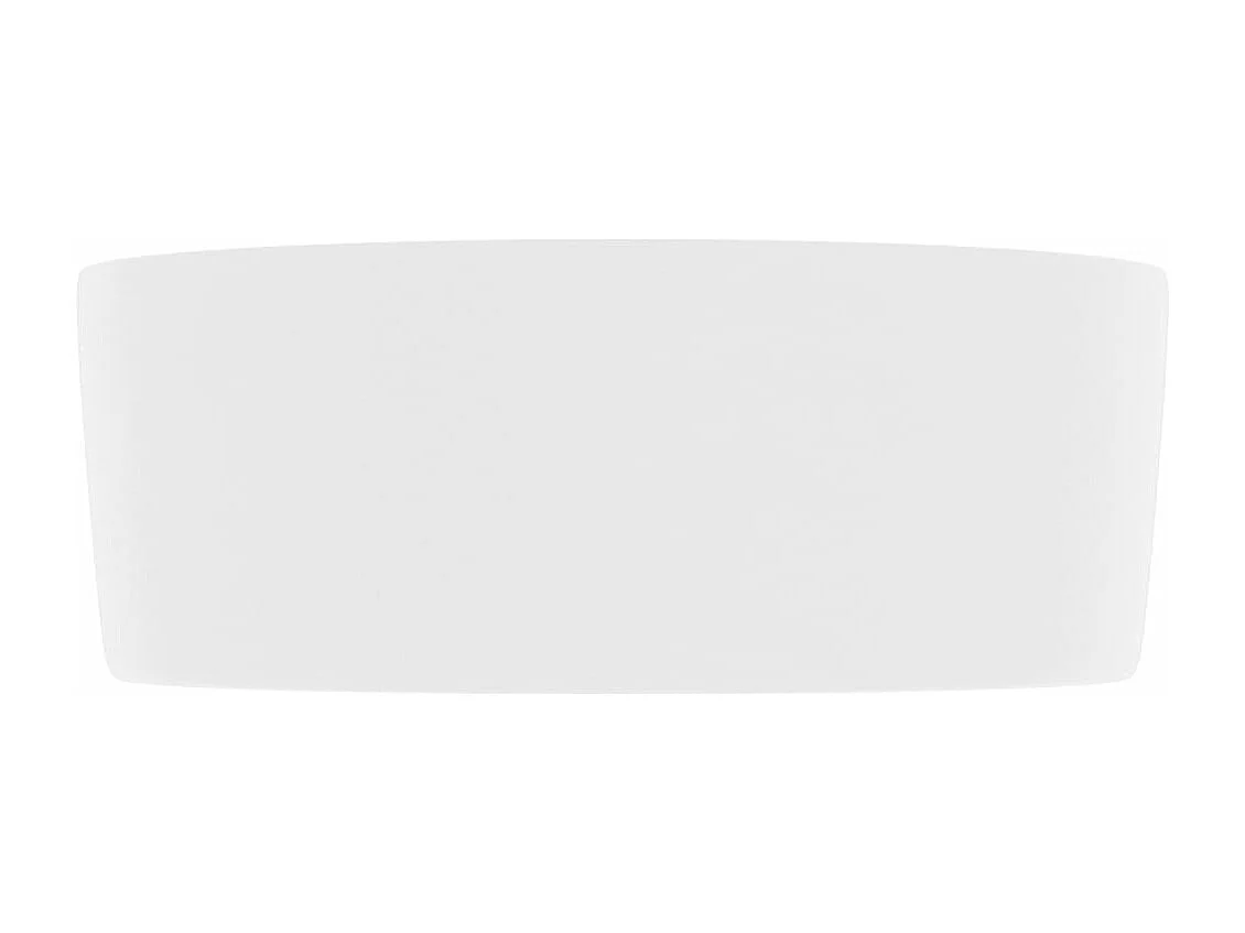 Lavabo rond de luxe Blanc mat 40x15 cm Céramique
