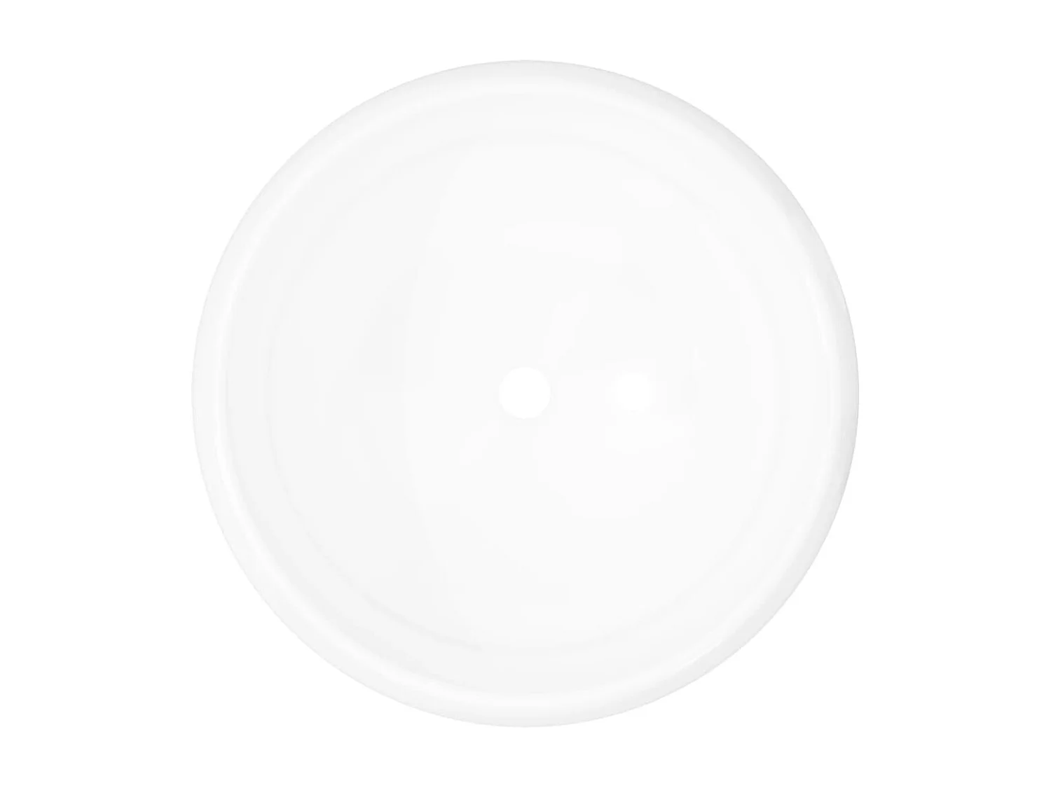 Lavabo ronde Céramique Blanc 40 x 15 cm