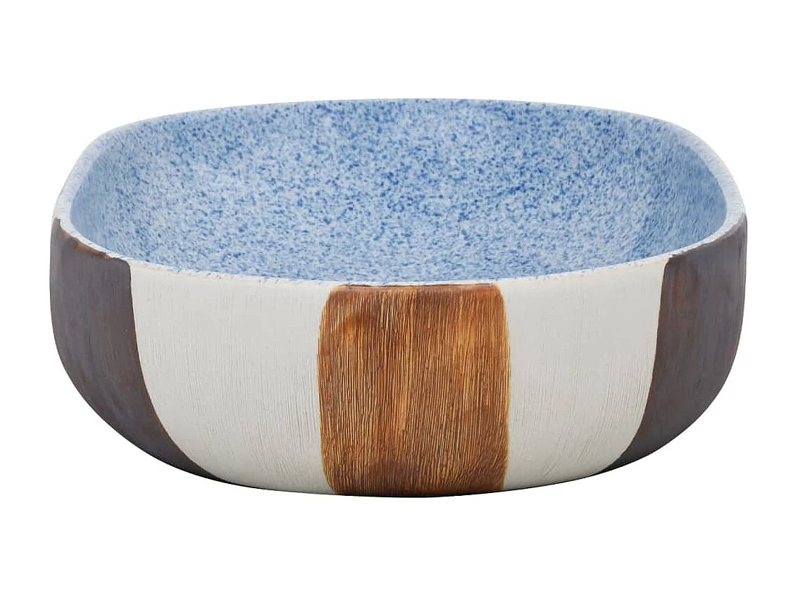 Vasque à poser multicolore ovale 59x40x14 cm céramique