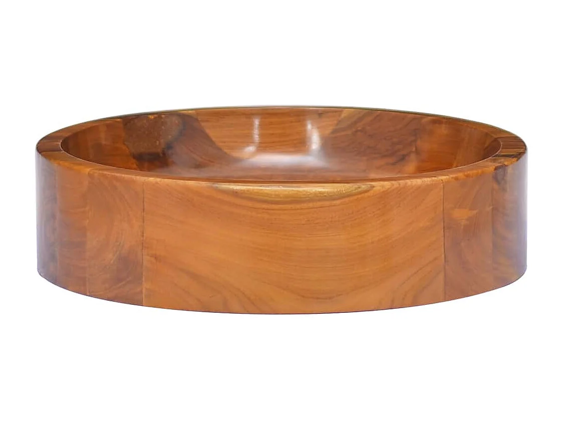 Lavabo Madera maciza de teca Φ40x10 cm