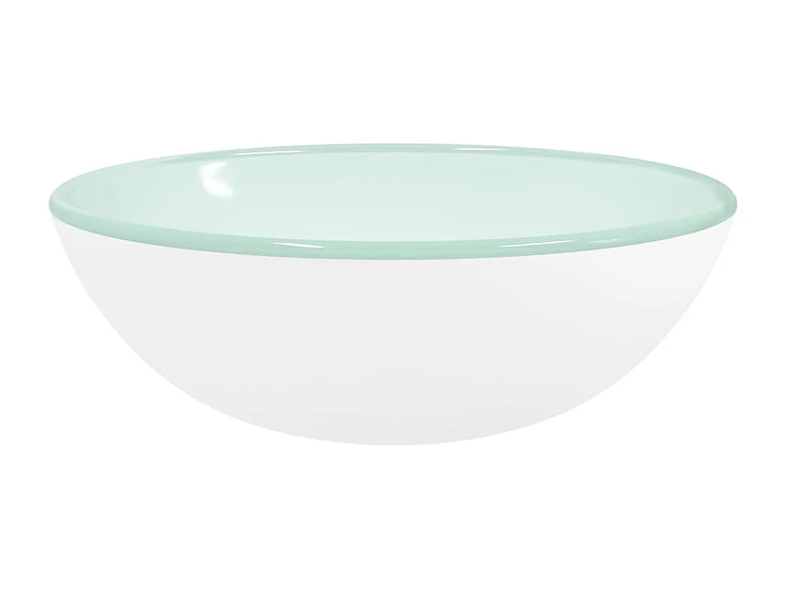 Lavabo Verre trempé 35x12 cm Blanc