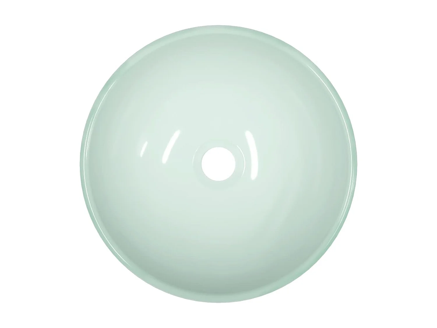 Lavabo Verre trempé 35x12 cm Blanc