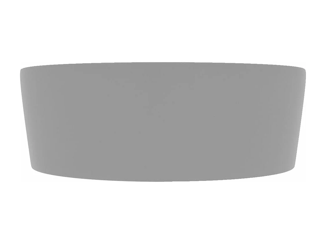 Lavabo de luxe avec trop-plein Gris clair mat 36x13cm Céramique