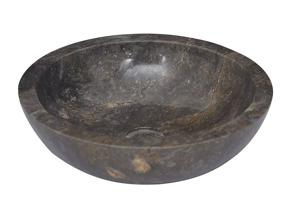 Lavabo Gris Ø40x12 cm Mármol