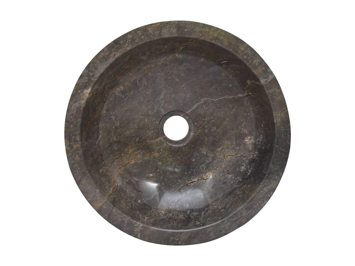 Lavabo Gris Ø40x12 cm Mármol