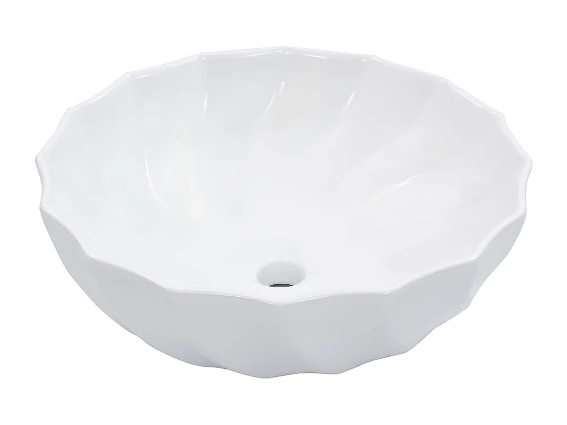 Lavabo 46x17 cm Céramique Blanc