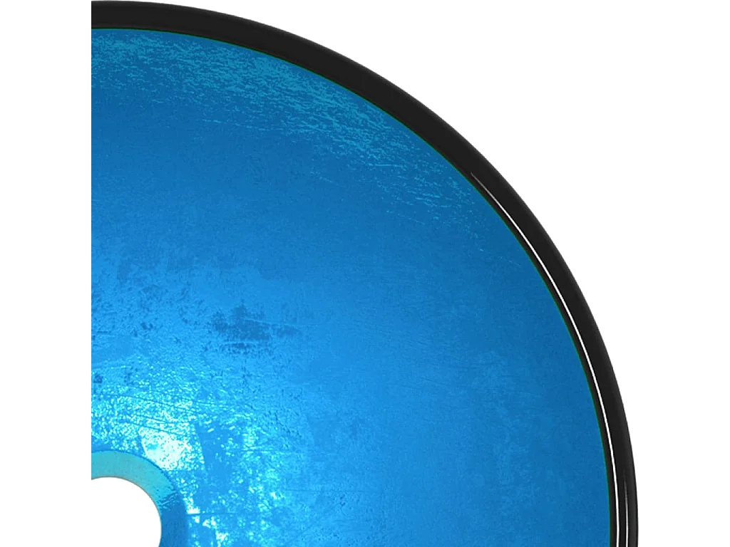 Lavabo in Vetro Temperato 42x14 cm Blu