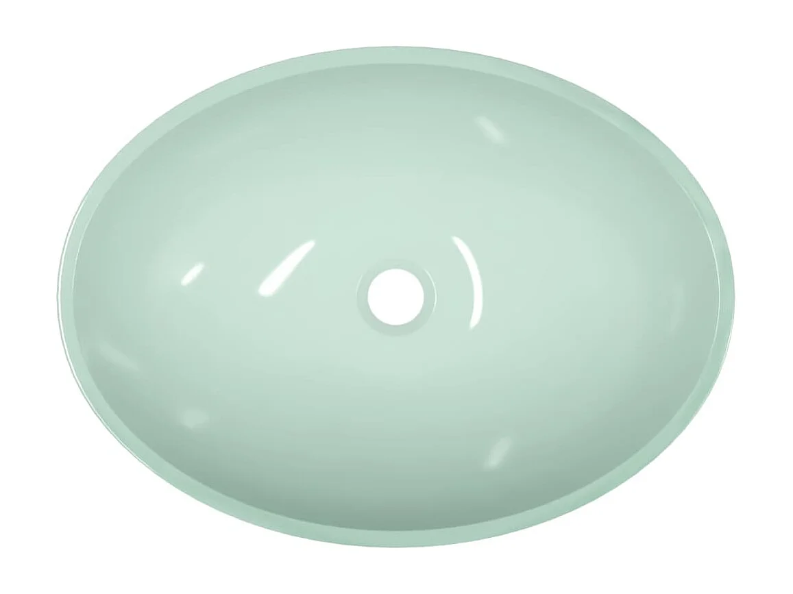 Lavabo Verre 50x37x14 cm Blanc