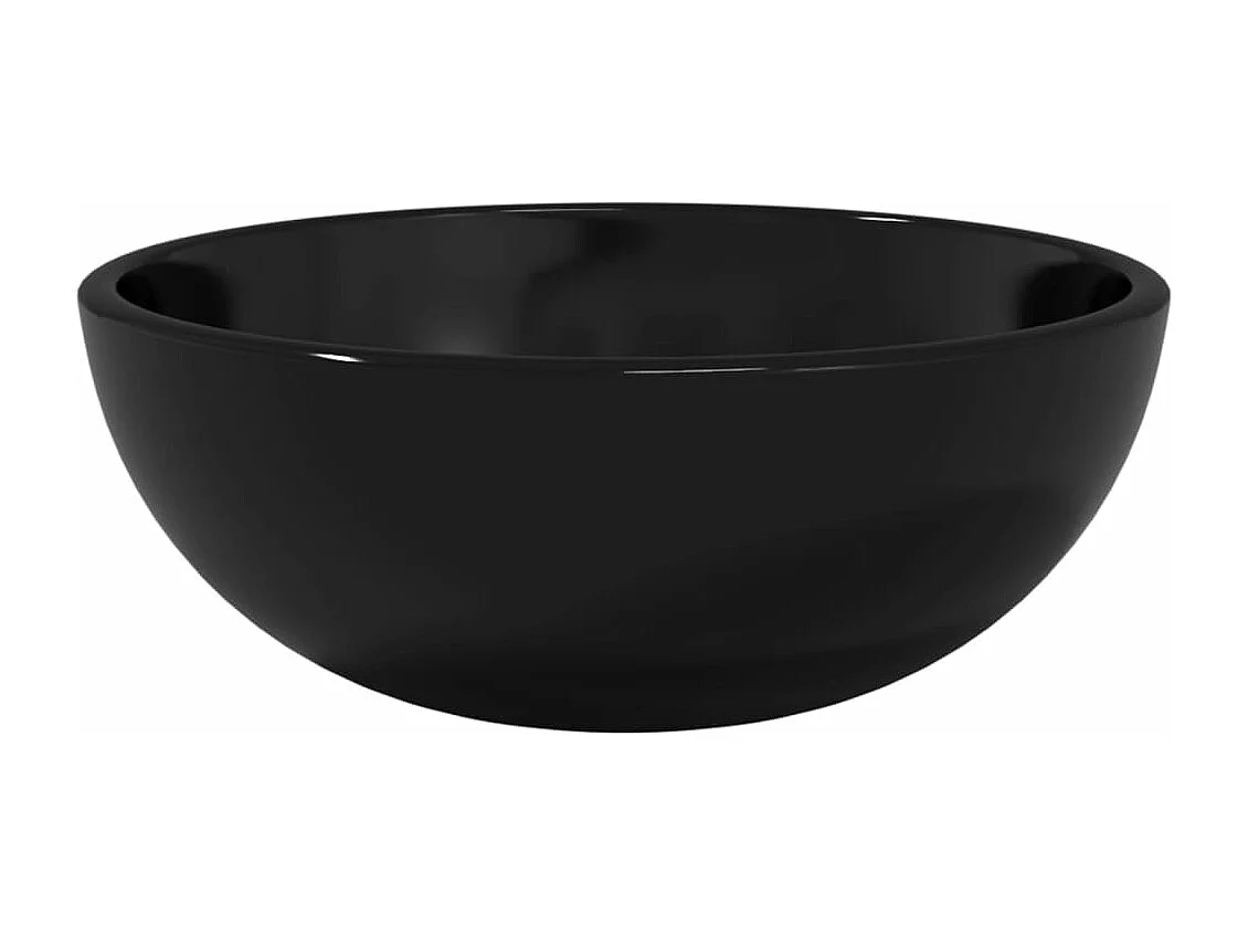 Lavabo Verre trempé 30x12 cm Noir