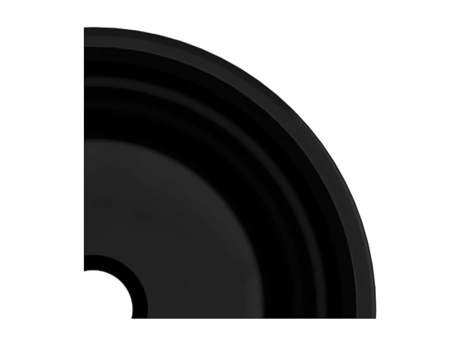 Lavabo in Vetro Temperato 30x12 cm Nero