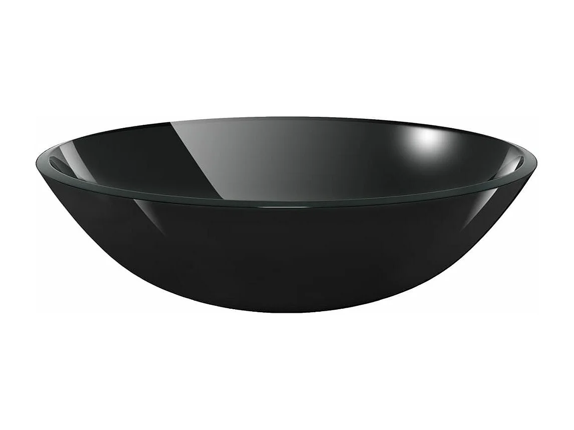 Lavabo Verre trempé 42 cm Noir