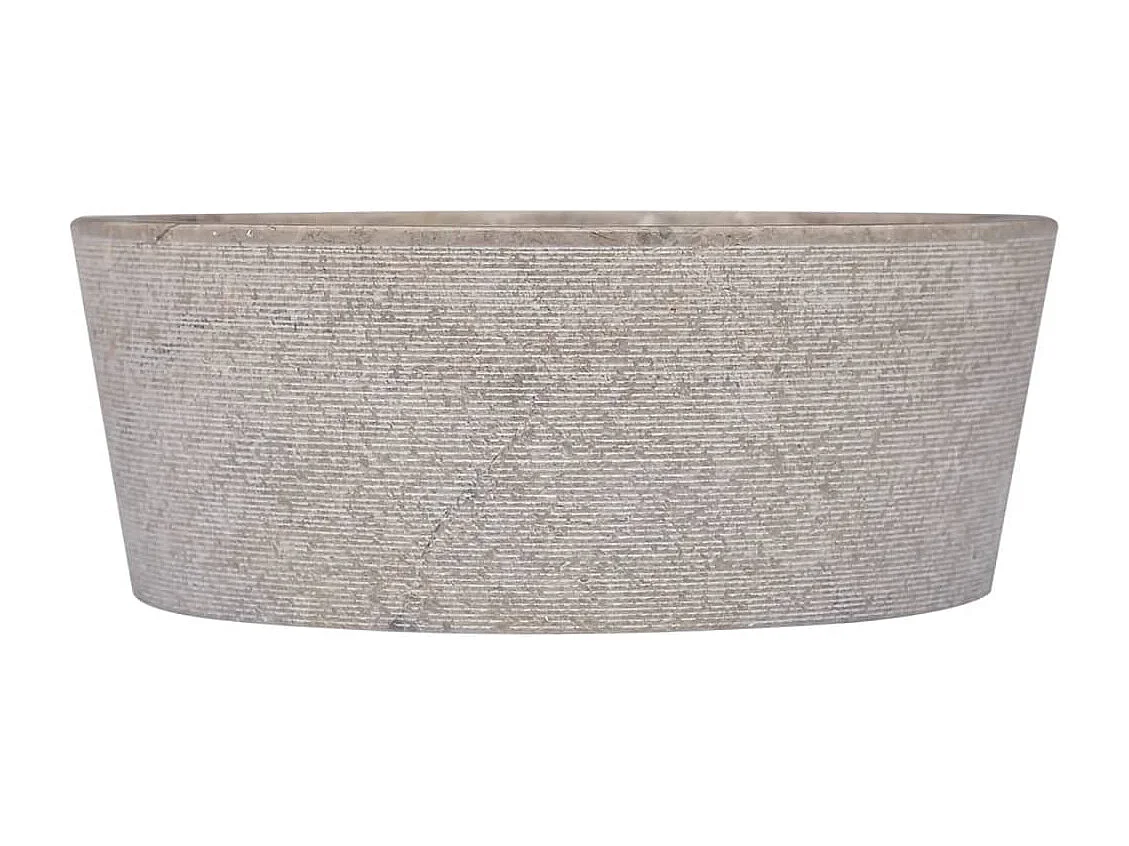 Lavabo Grigio Ø40x15 cm Marmo