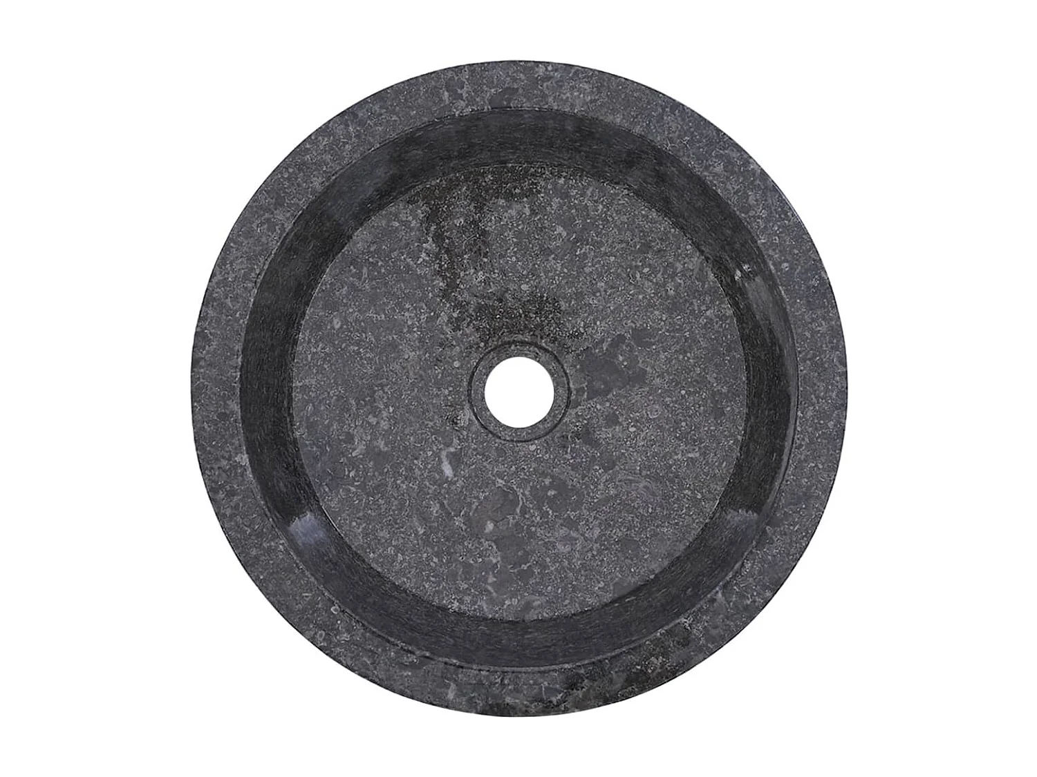 Lavabo Grigio Ø40x15 cm Marmo