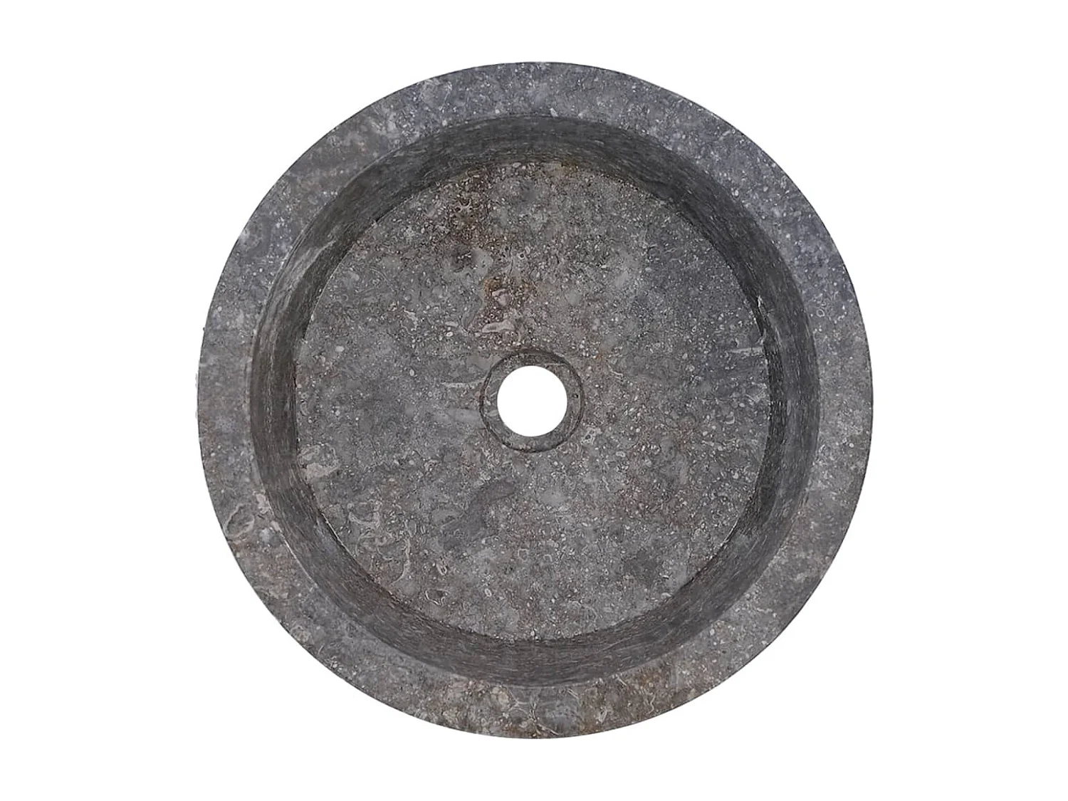 Lavabo Grigio Ø40x15 cm Marmo