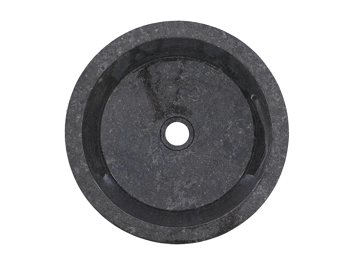 Lavabo Grigio Ø40x15 cm Marmo