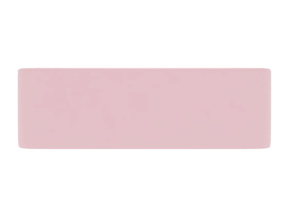 Lavabo di lusso Rosa opaco 41x30x12 cm Ceramica