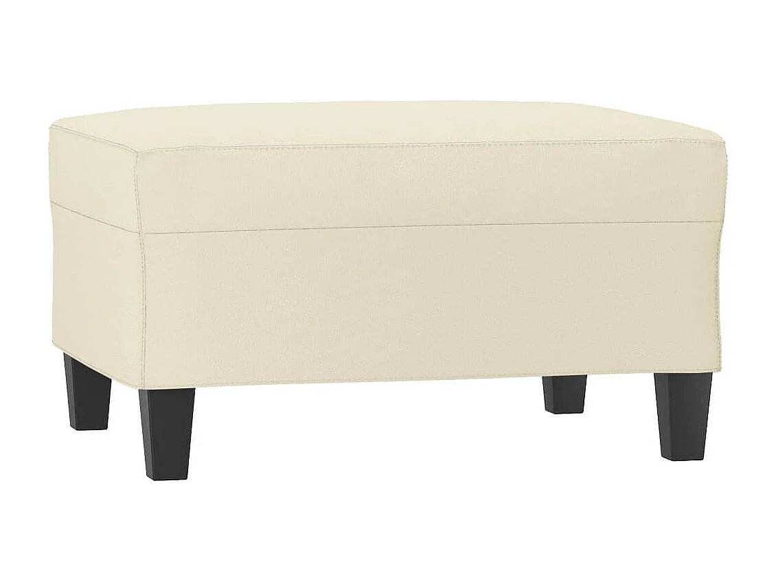 Repose-pied Crème 70x55x41 cm Similicuir