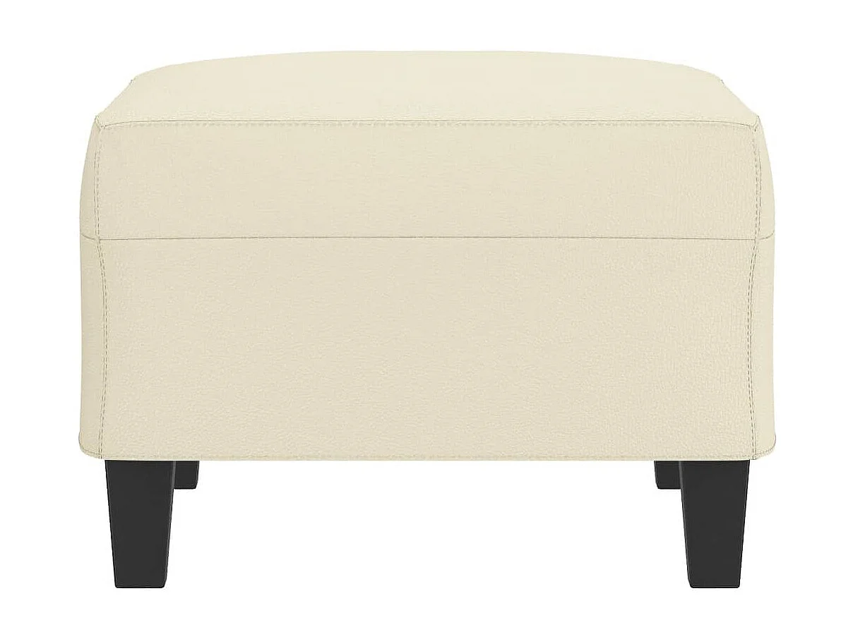 Repose-pied Crème 70x55x41 cm Similicuir