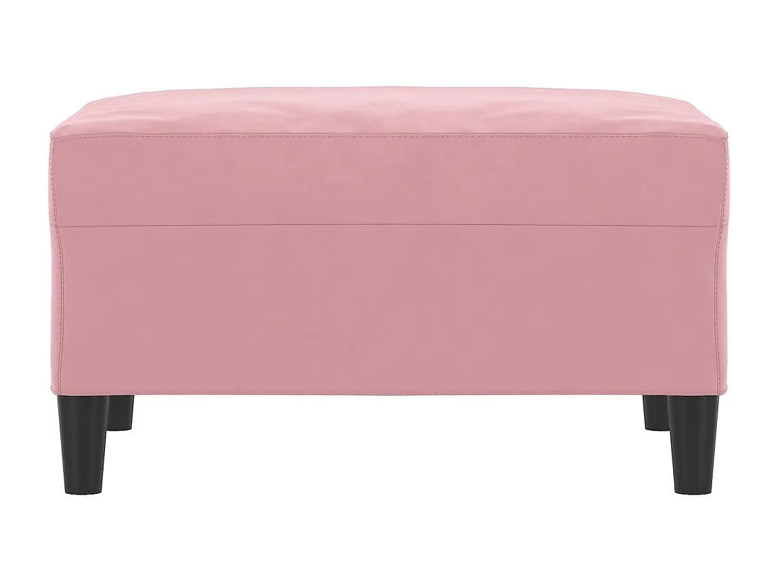 Repose-pied Rose 70x55x41 cm Velours