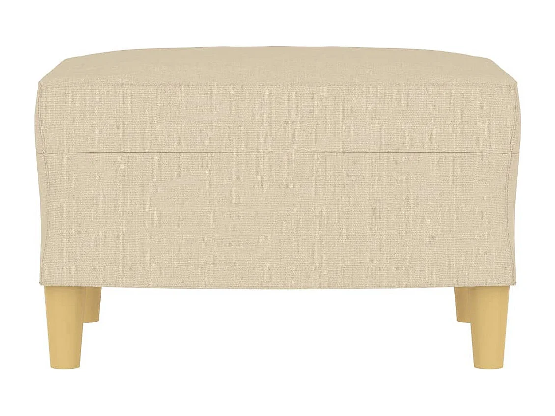 Repose-pied Crème 60x50x41 cm Tissu