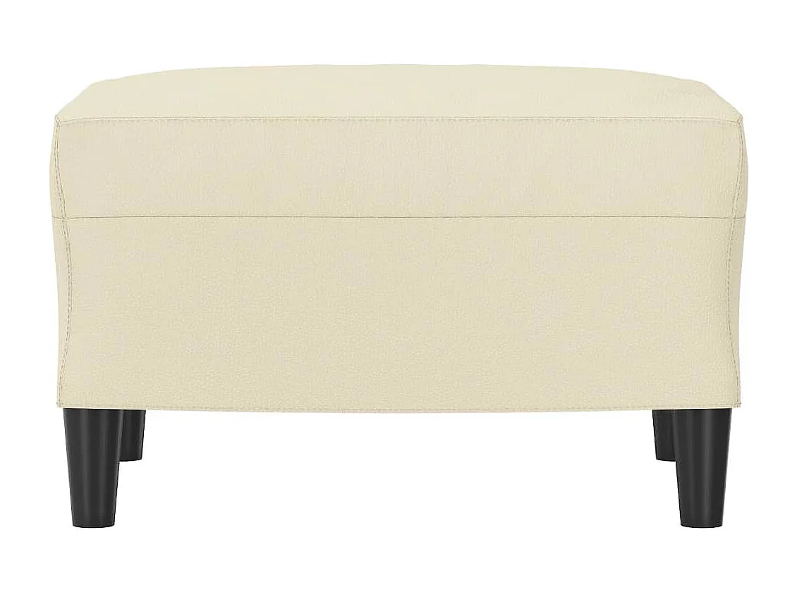 Repose-pied Crème 60x50x41 cm Similicuir