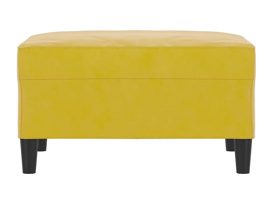 Repose-pied Jaune 70x55x41 cm Velours