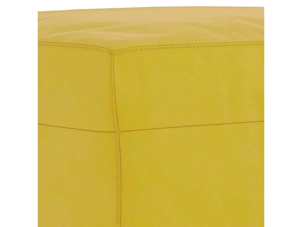 Repose-pied Jaune 70x55x41 cm Velours
