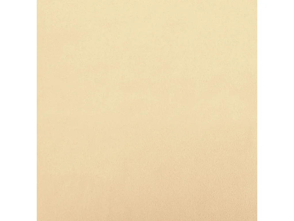 Repose-pied Blanc crème 60x60x36 cm Velours