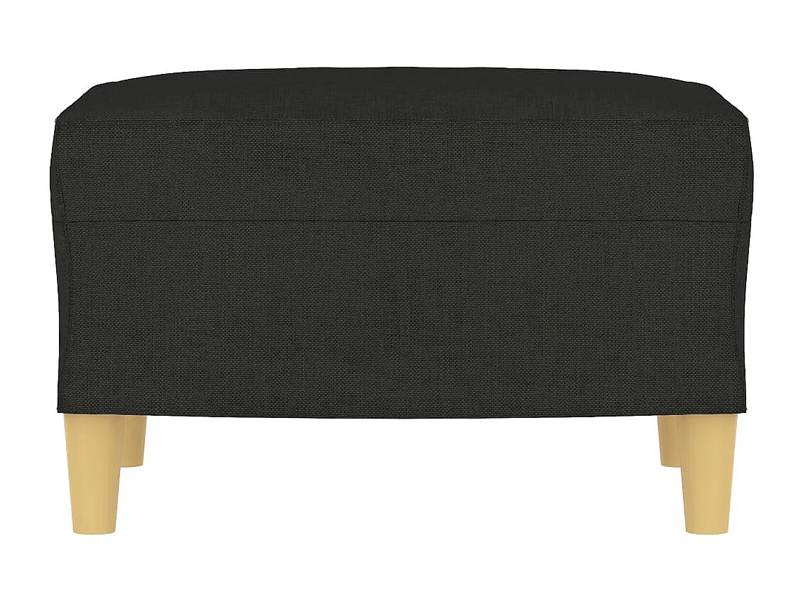 Repose-pied Noir 60x50x41 cm Tissu