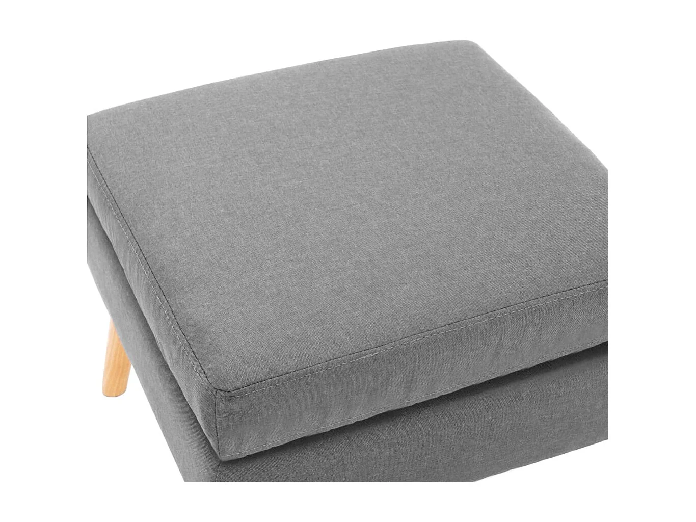 Repose-pied Gris clair Tissu