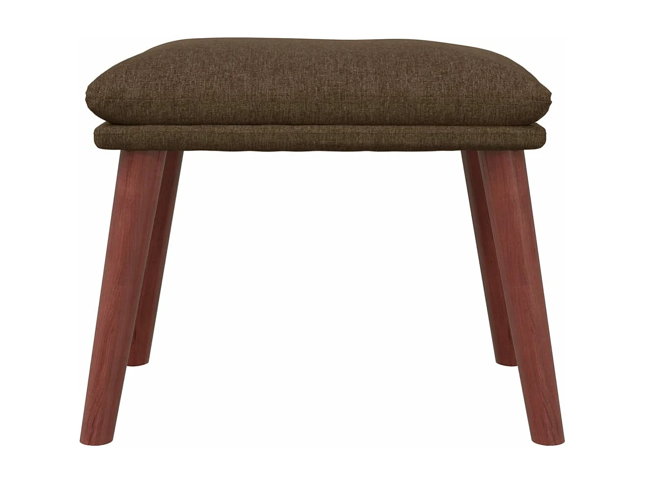 Brauner Fußhocker 45x29,5x35 cm Stoff