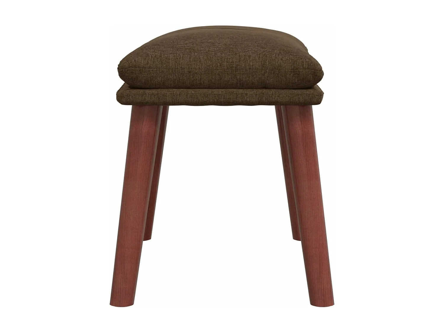 Brauner Fußhocker 45x29,5x35 cm Stoff
