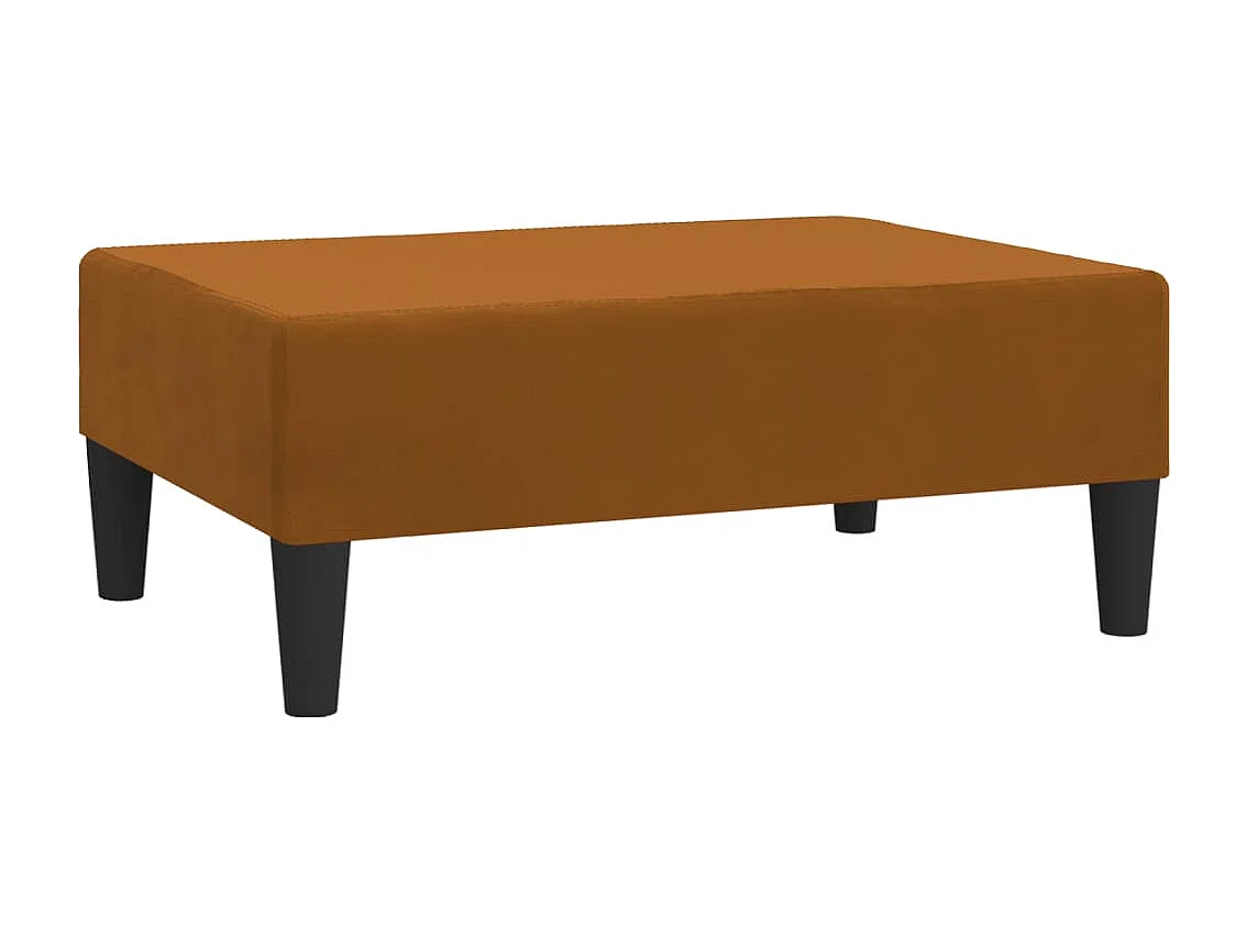Repose-pied Marron 78x56x32 cm Velours