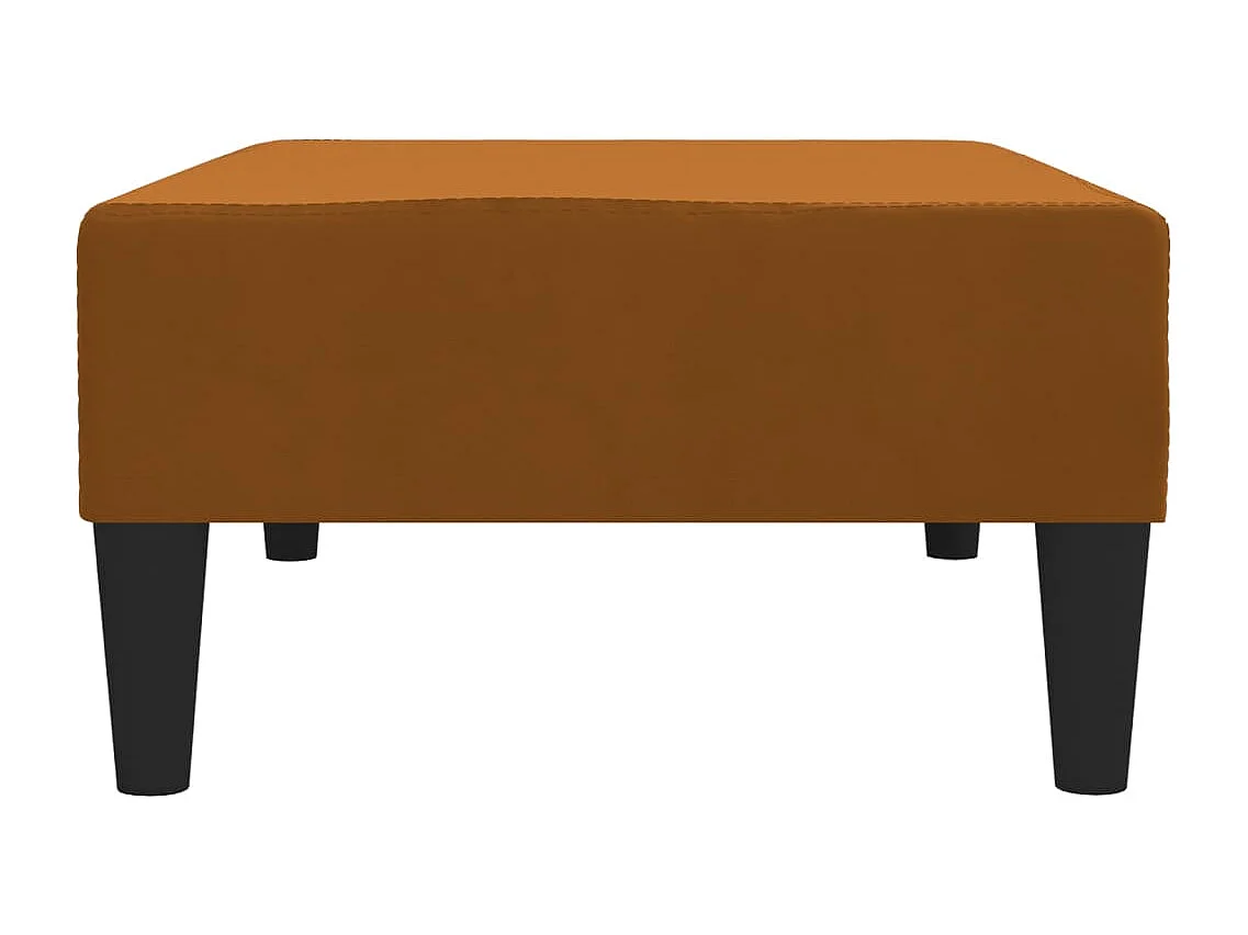 Repose-pied Marron 78x56x32 cm Velours