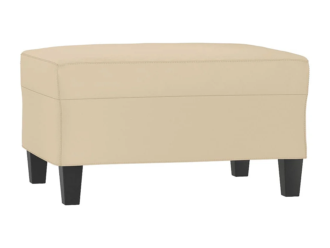 Repose-pied Crème 70x55x41 cm Tissu microfibre