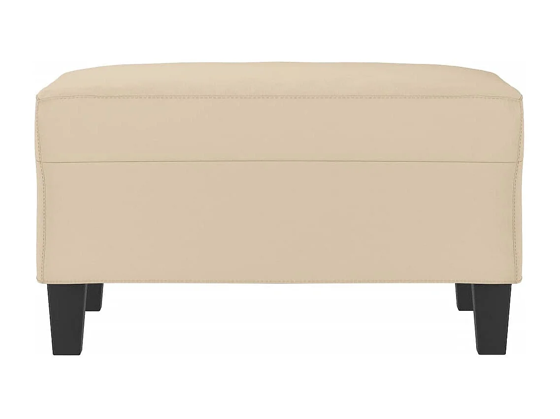 Repose-pied Crème 70x55x41 cm Tissu microfibre