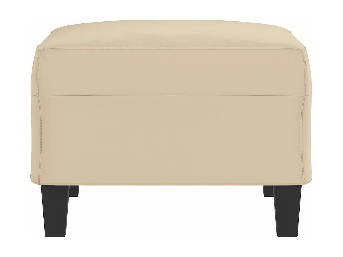 Repose-pied Crème 70x55x41 cm Tissu microfibre